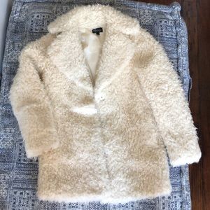 Top shop faux fur coat